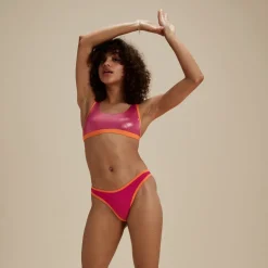 Two Pieces-Speedo Flu3nte Foil Scoop Bottom Pink