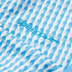 Two Pieces-Speedo Flu3nte Gingham Crop Top Aqua Blue