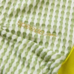 Two Pieces-Speedo Flu3nte Gingham Crop Top Olive Green