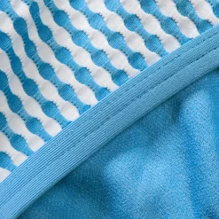 Two Pieces-Speedo Flu3nte Gingham Scoop Bottom Aqua Blue