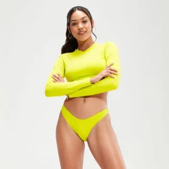 Two Pieces-Speedo Flu3nte Scoop Bikini Bottom Bitter Lime