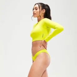 Two Pieces-Speedo Flu3nte Scoop Bikini Bottom Bitter Lime