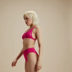 Two Pieces-Speedo Flu3nte Solid Cheeky High Waist Bikini Bottom Pink