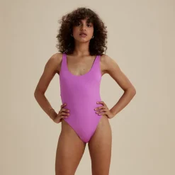 One Pieces-Speedo Flu3nte Solid Convertible One piece Purple