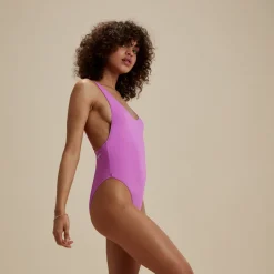 One Pieces-Speedo Flu3nte Solid Convertible One piece Purple