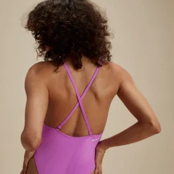 One Pieces-Speedo Flu3nte Solid Convertible One piece Purple