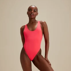 One Pieces-Speedo Flu3nte Solid Convertible One Piece Pink