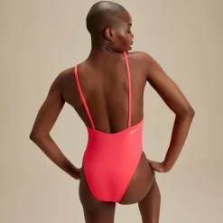 One Pieces-Speedo Flu3nte Solid Convertible One Piece Pink