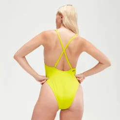 One Pieces-Speedo Flu3nte Solid Convertible One piece Yellow