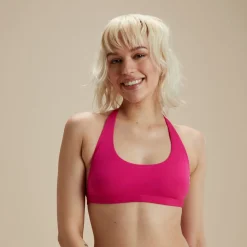 Two Pieces-Speedo Flu3nte Solid Cropkini Fuchsia