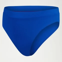 Two Pieces-Speedo Flu3nte Solid High Waist Bottom Royal blue