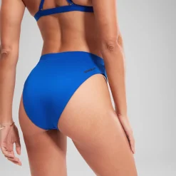 Two Pieces-Speedo Flu3nte Solid High Waist Bottom Royal blue
