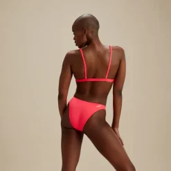 Two Pieces-Speedo Flu3nte Solid Scoop Bottom Pink