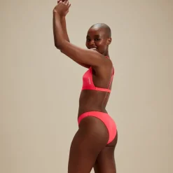 Two Pieces-Speedo Flu3nte Solid Scoop Bottom Pink