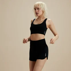 Two Pieces-Speedo Flu3nte Solid Short Black