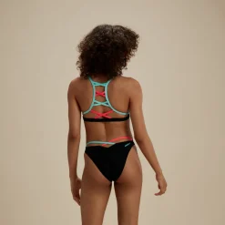 Two Pieces-Speedo Flu3nte Strappy Bottom Black