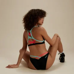 Two Pieces-Speedo Flu3nte Strappy Bottom Black