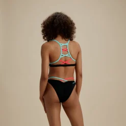 Two Pieces-Speedo Flu3nte Strappy Top Black