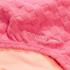 One Pieces-Speedo Flu3nte Terry Asymmetrical Cut Out One Piece Rose Pink