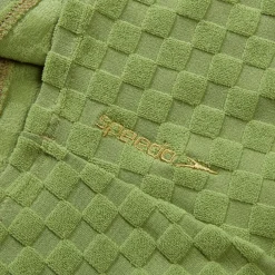 Two Pieces-Speedo Flu3nte Terry Crop Top Olive Green