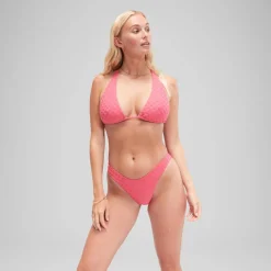 Two Pieces-Speedo Flu3nte Terry Scoop Bottom Rose Pink