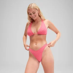 Two Pieces-Speedo Flu3nte Terry Scoop Bottom Rose Pink