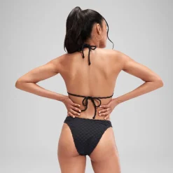 Two Pieces-Speedo Flu3nte Terry Scoop Bottom Black