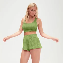 Two Pieces-Speedo Flu3nte Terry Short Olive Green