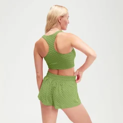 Two Pieces-Speedo Flu3nte Terry Short Olive Green