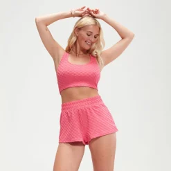 Two Pieces-Speedo Flu3nte Terry Short Rose Pink