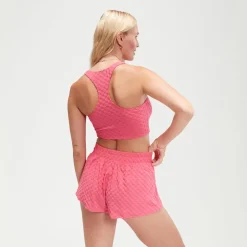 Two Pieces-Speedo Flu3nte Terry Short Rose Pink