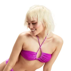 Two Pieces-Speedo Flu3nte Velour Convertible Sri Top Purple