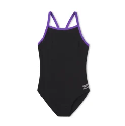 Racing|Fitness-Speedo Flyback Youth Training Suit One Piece - Endurance+ Black/Purple