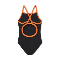 Racing|Fitness-Speedo Flyback Youth Training Suit One Piece - Endurance+ Black/Orange