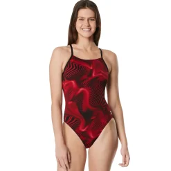 Racing|One Pieces-Speedo Fusion Vibe CrossBack One Piece Red