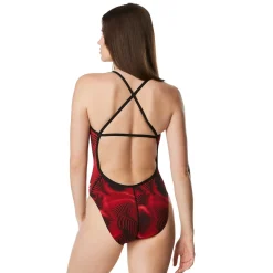 Racing|One Pieces-Speedo Fusion Vibe CrossBack One Piece Red