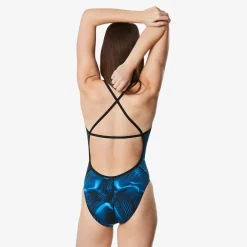 Racing|One Pieces-Speedo Fusion Vibe CrossBack One Piece Blue