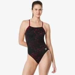 Racing|One Pieces-Speedo Galactic Highway One Back One Piece Maroon/Black