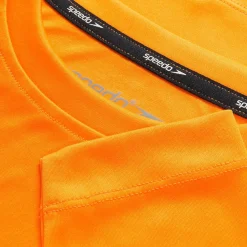 Boys Swimwear-Speedo Graphic Long Sleeve Swim Shirt Peel Yellow
