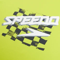 Boys Swimwear-Speedo Graphic Short Sleeve Swim Shirt Bitter Lime