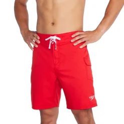 Lifeguard|Swim Trunks & Boardshorts-Speedo Guard 18" Boardshort Team Red