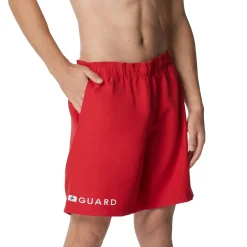 Lifeguard|Swim Trunks & Boardshorts-Speedo Guard 19" Volley Red