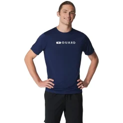 Lifeguard|Rashguards-Speedo Guard New Easy Short Sleeve Tee Navy