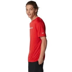 Lifeguard|Rashguards-Speedo Guard New Easy Short Sleeve Rashguard Red