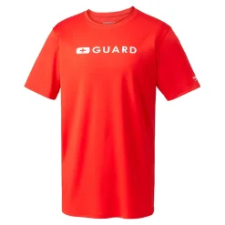 Lifeguard|Rashguards-Speedo Guard New Easy Short Sleeve Rashguard Red