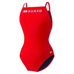 Lifeguard|One Pieces-Speedo Guard ProLT Crossback Red