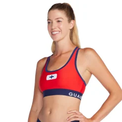 Lifeguard|Two Pieces-Speedo Guard Racerback Top Team Red
