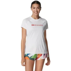 Lifeguard-Speedo Guard Short Sleeve Solid Swim Tee White