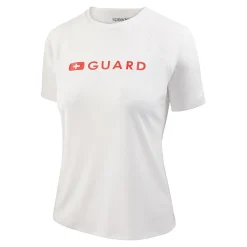 Lifeguard-Speedo Guard Short Sleeve Solid Swim Tee White