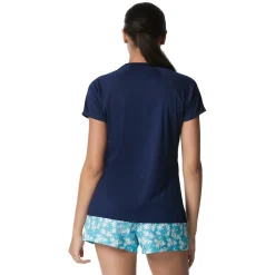 Lifeguard-Speedo Guard Short Sleeve Solid Swim Tee Navy